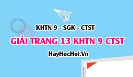 Giải KHTN 9 trang 13 Chân trời sáng tạo SGK